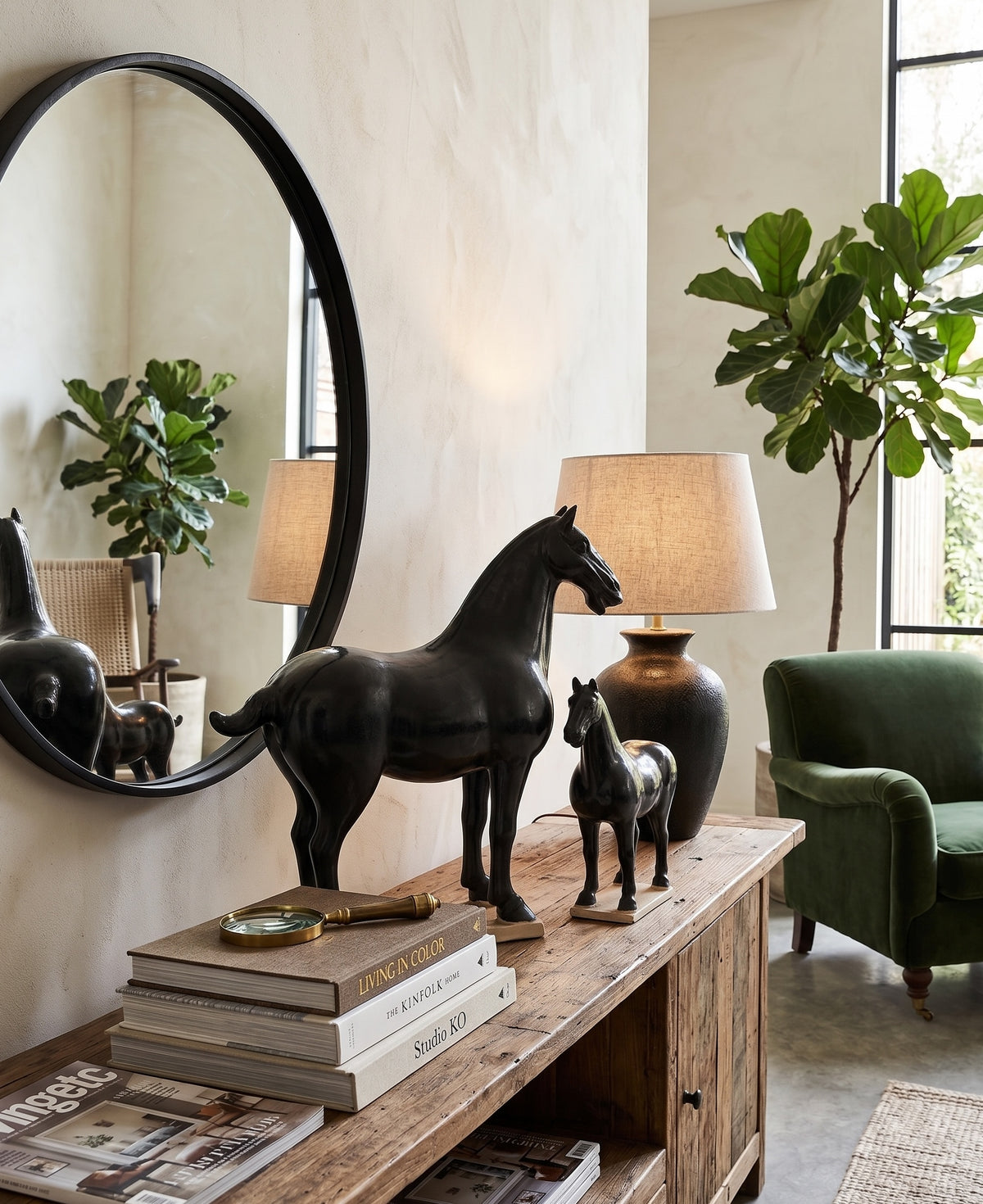 Figur - Sort Hest