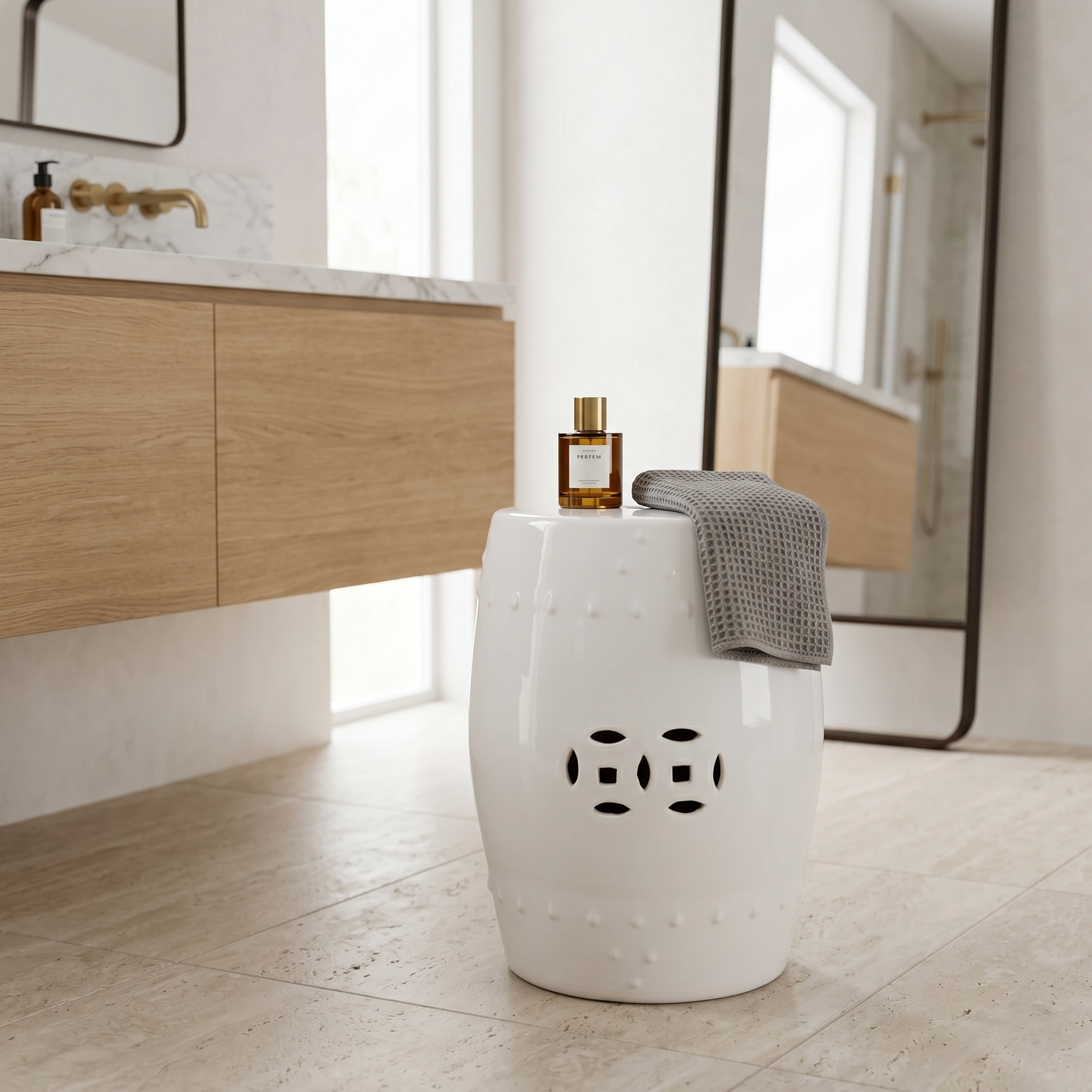 Garden Stool - Hvit