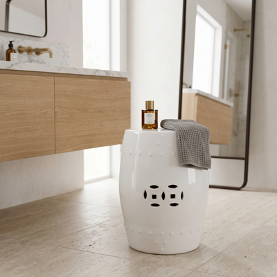 Garden Stool - Hvit