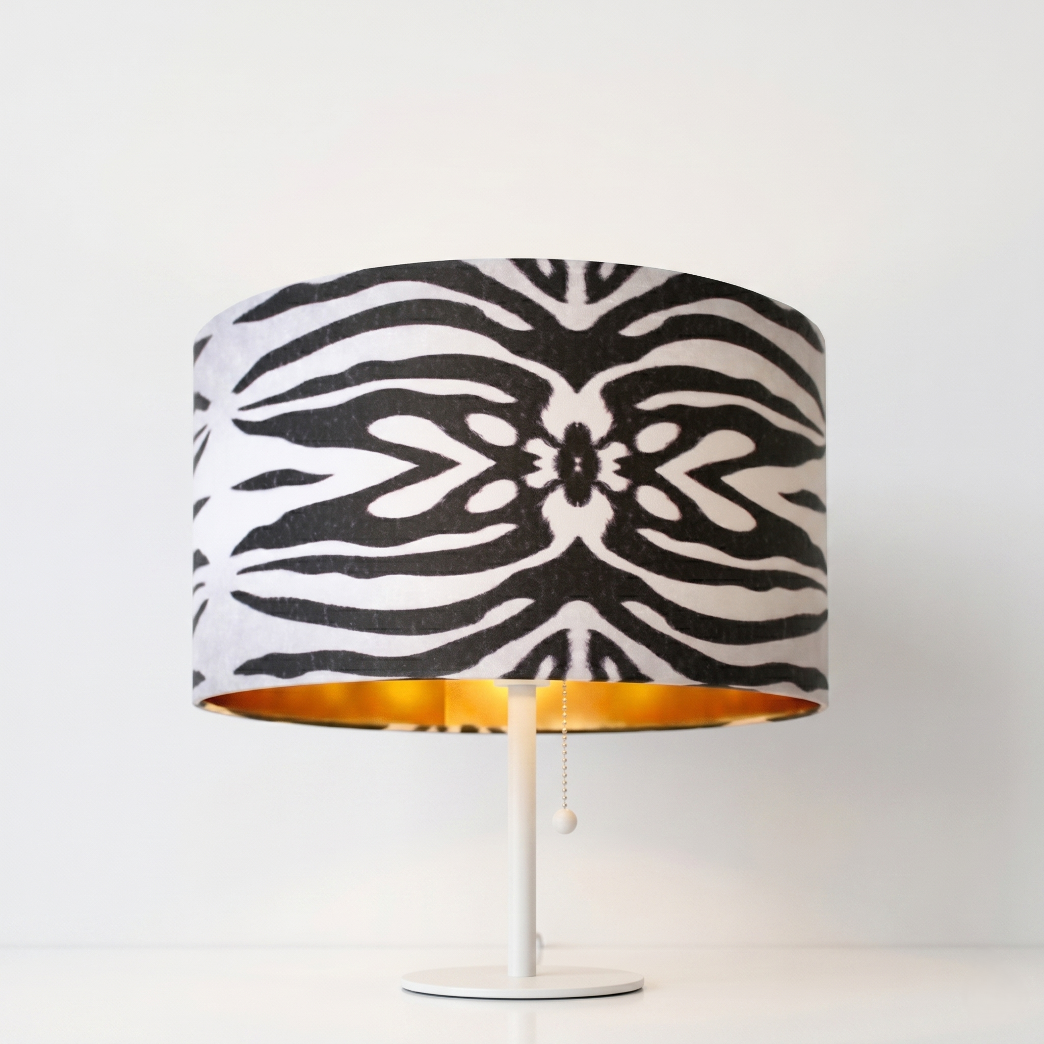 Zebra lampeskjerm