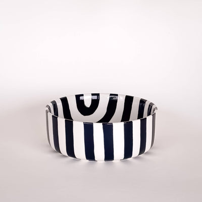 Bolle med sorte striper