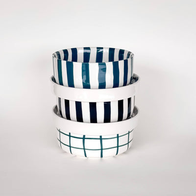 Bolle med sorte striper