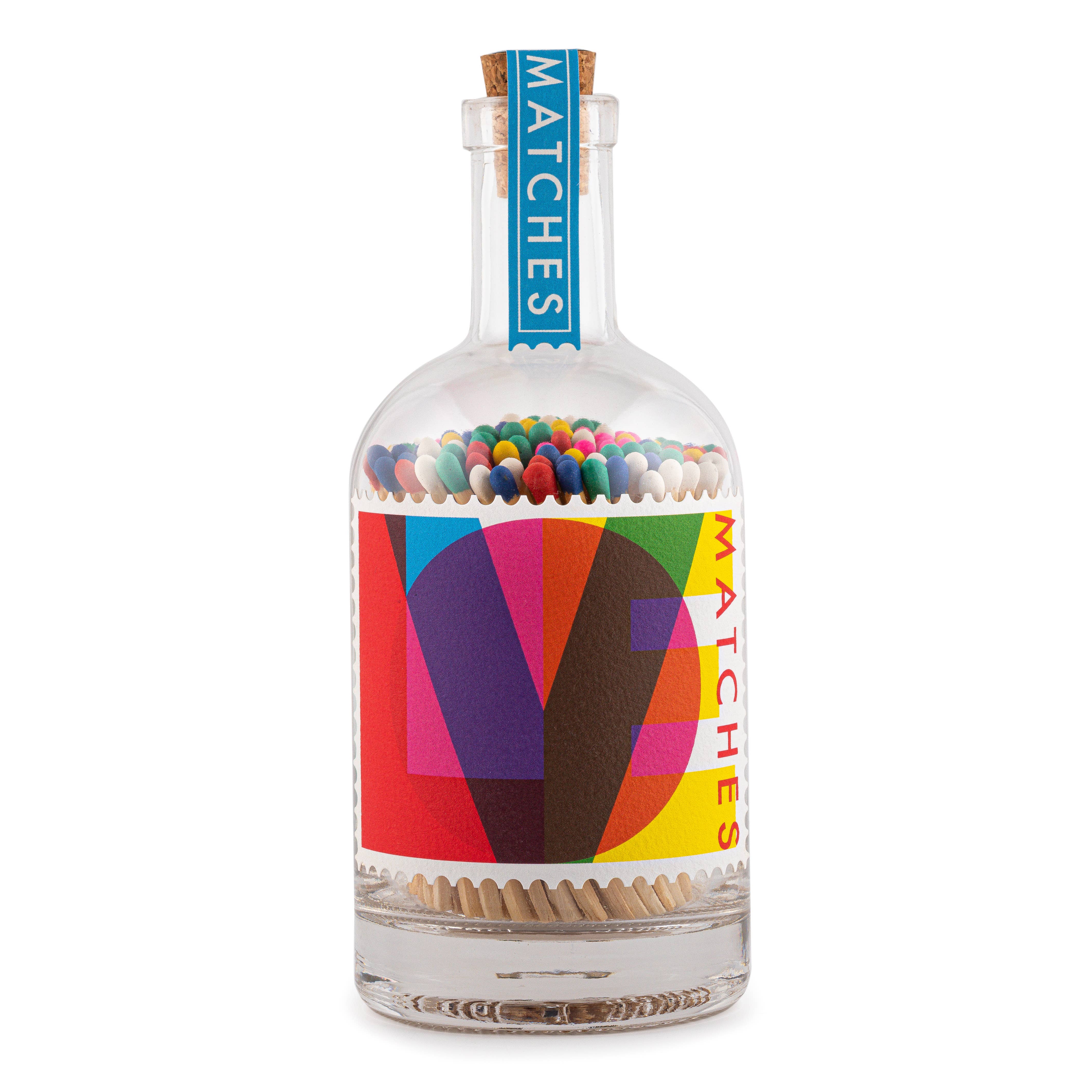LOVE | Glass Bottle fyrstikker