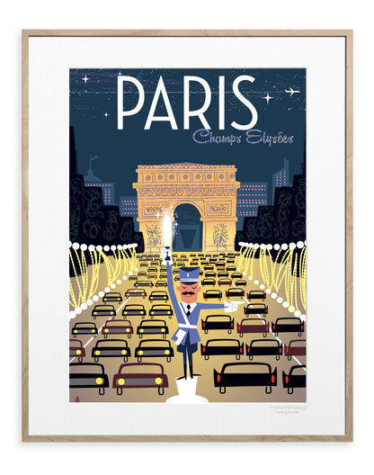 Art print: Monsieur Z - Champs Elysee