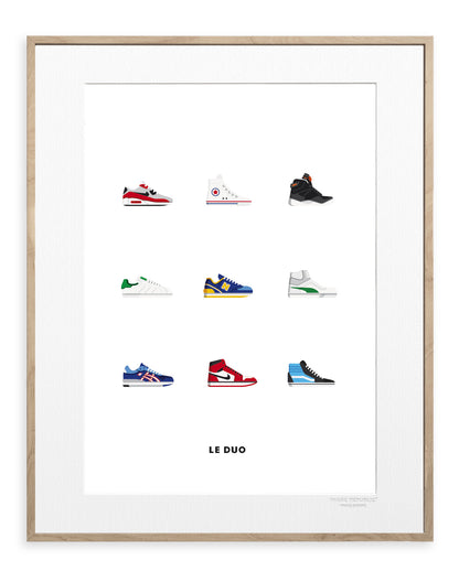 Art print: Le Duo - Sneakers