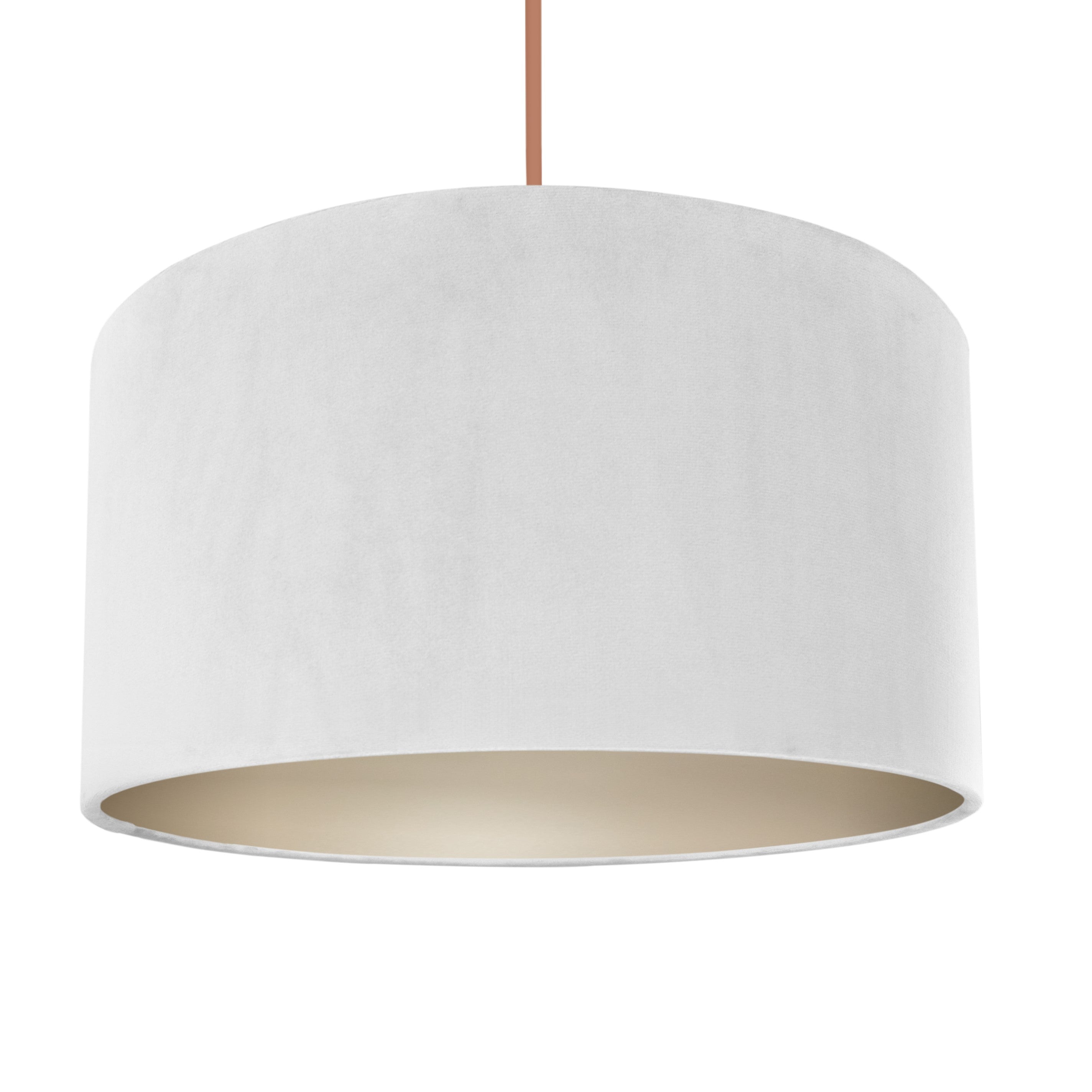 Ivory velvet/Champagne lampeskjerm