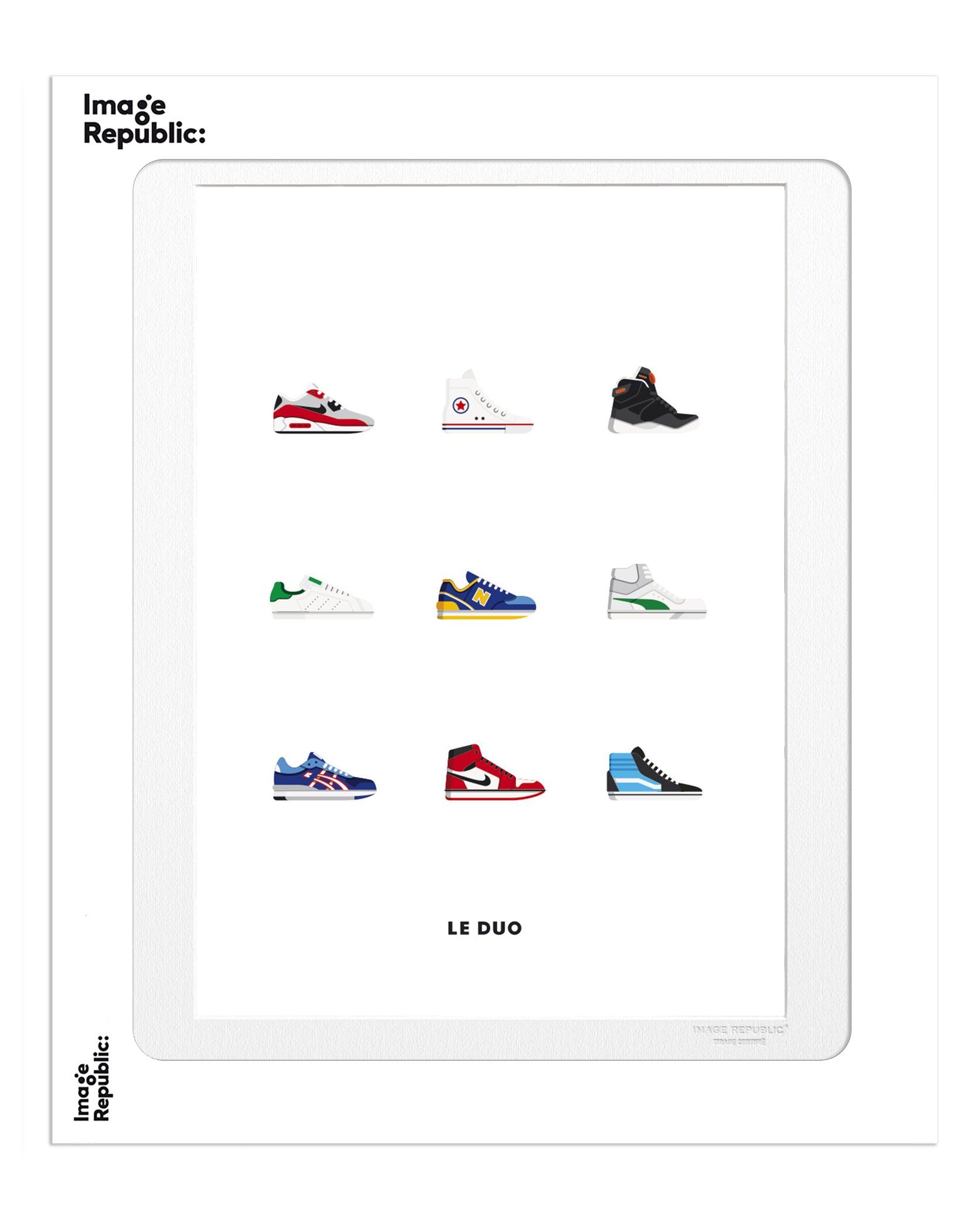 Art print: Le Duo - Sneakers