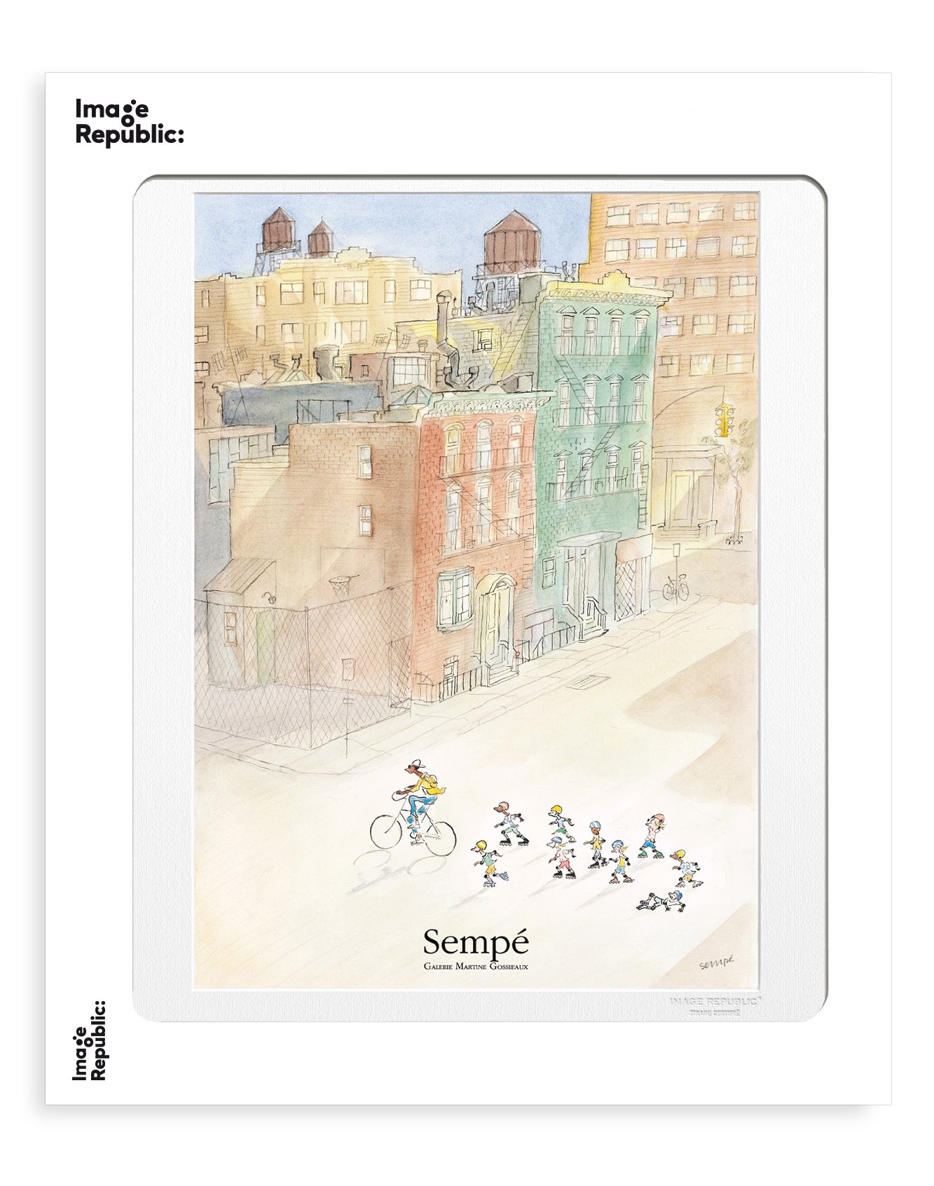 Art print: Sempé - Rollers