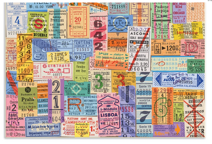 Vintage Travel Tickets 500-biters puslespill